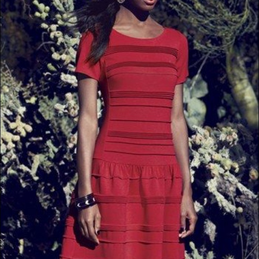 Eliza J Seamed Drop Waist Dress